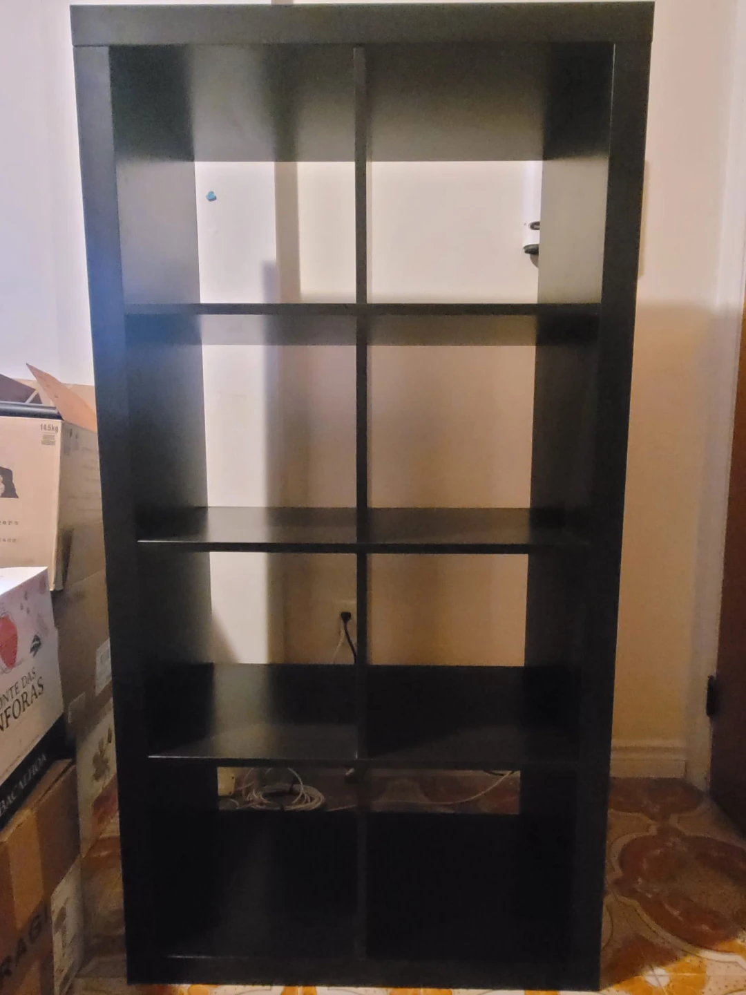 Black 8-Cube Storage Shelf Unit - photo 4