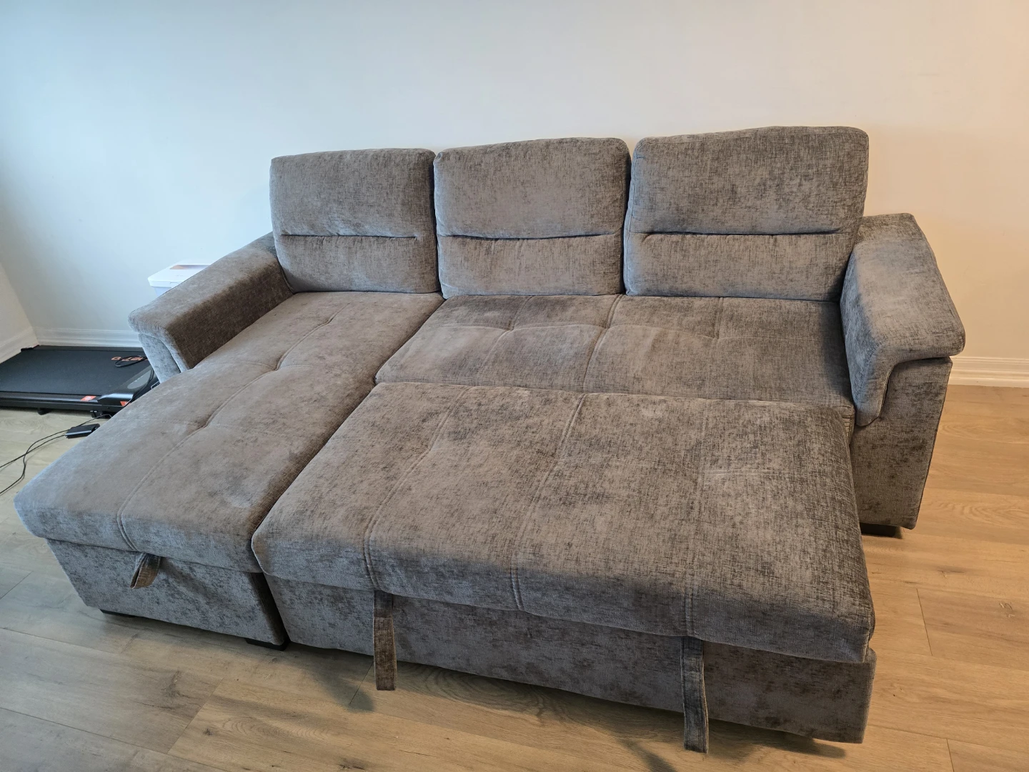 Large 91" Sofa Bed with Storage - Like New - Moving Sale
