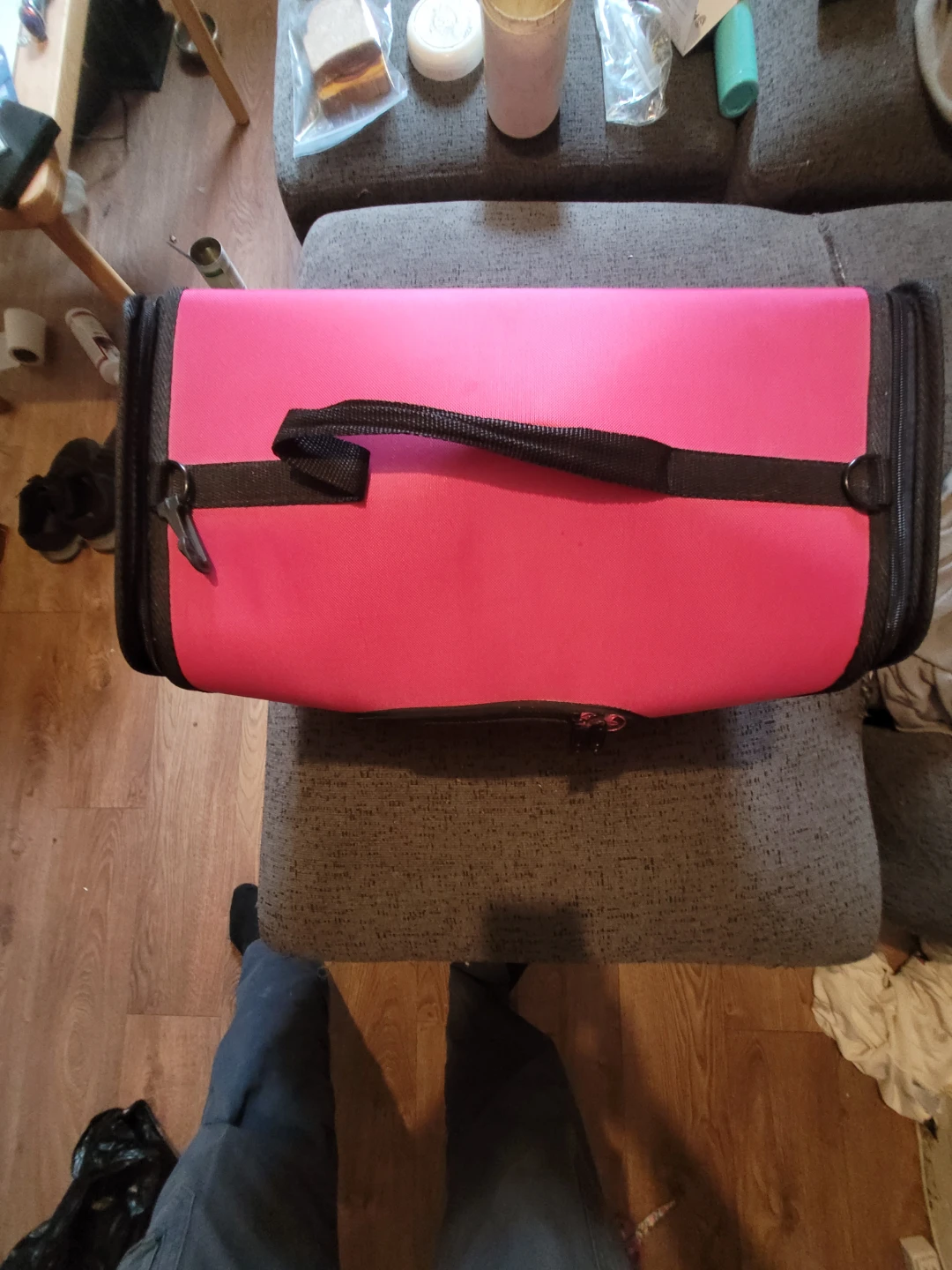 Pink and Black Pet Carrier