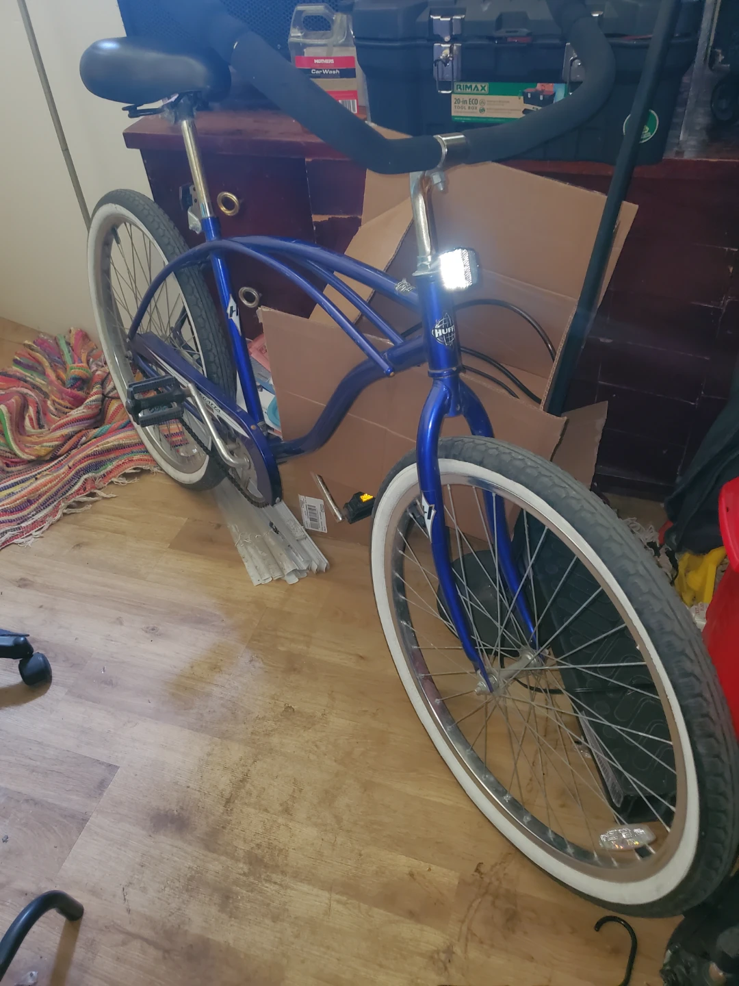 Huffy Blue Beach Cruiser Bicycle