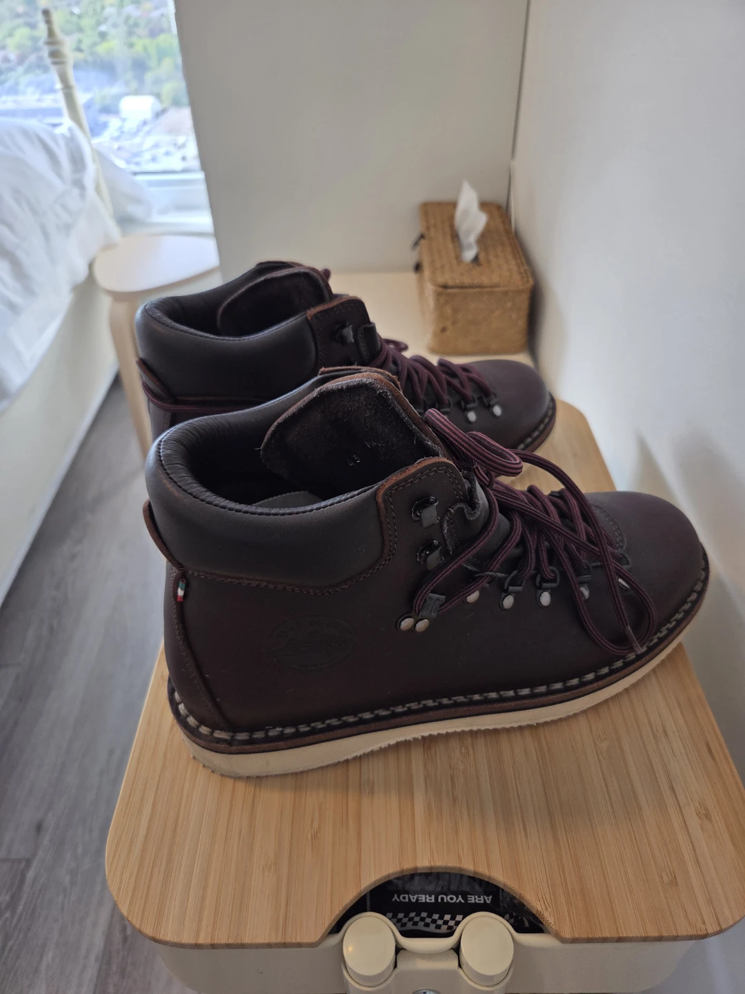 DIEMME Brown Leather Hiking Boots - Size 43 - photo 2