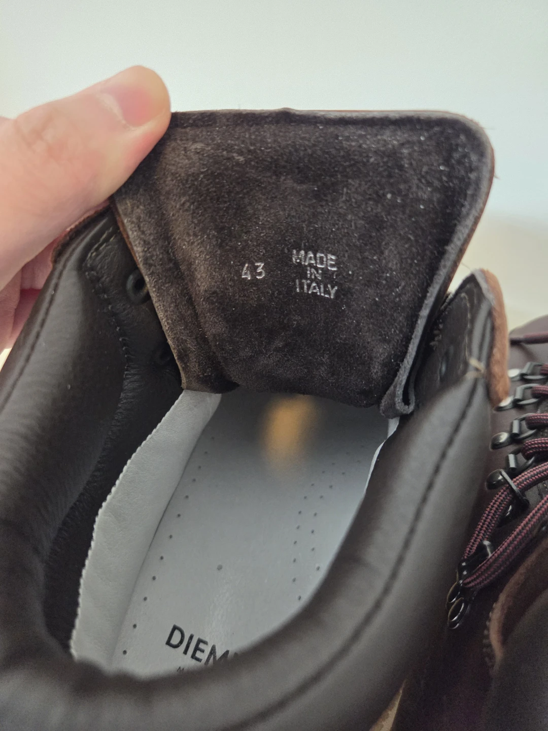 DIEMME Brown Leather Hiking Boots - Size 43 - photo 4