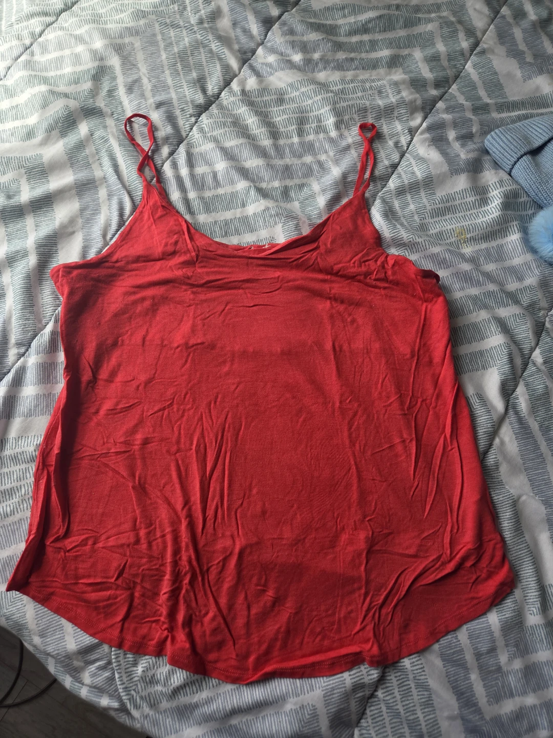 Red Spaghetti Strap Tank Top - photo 2