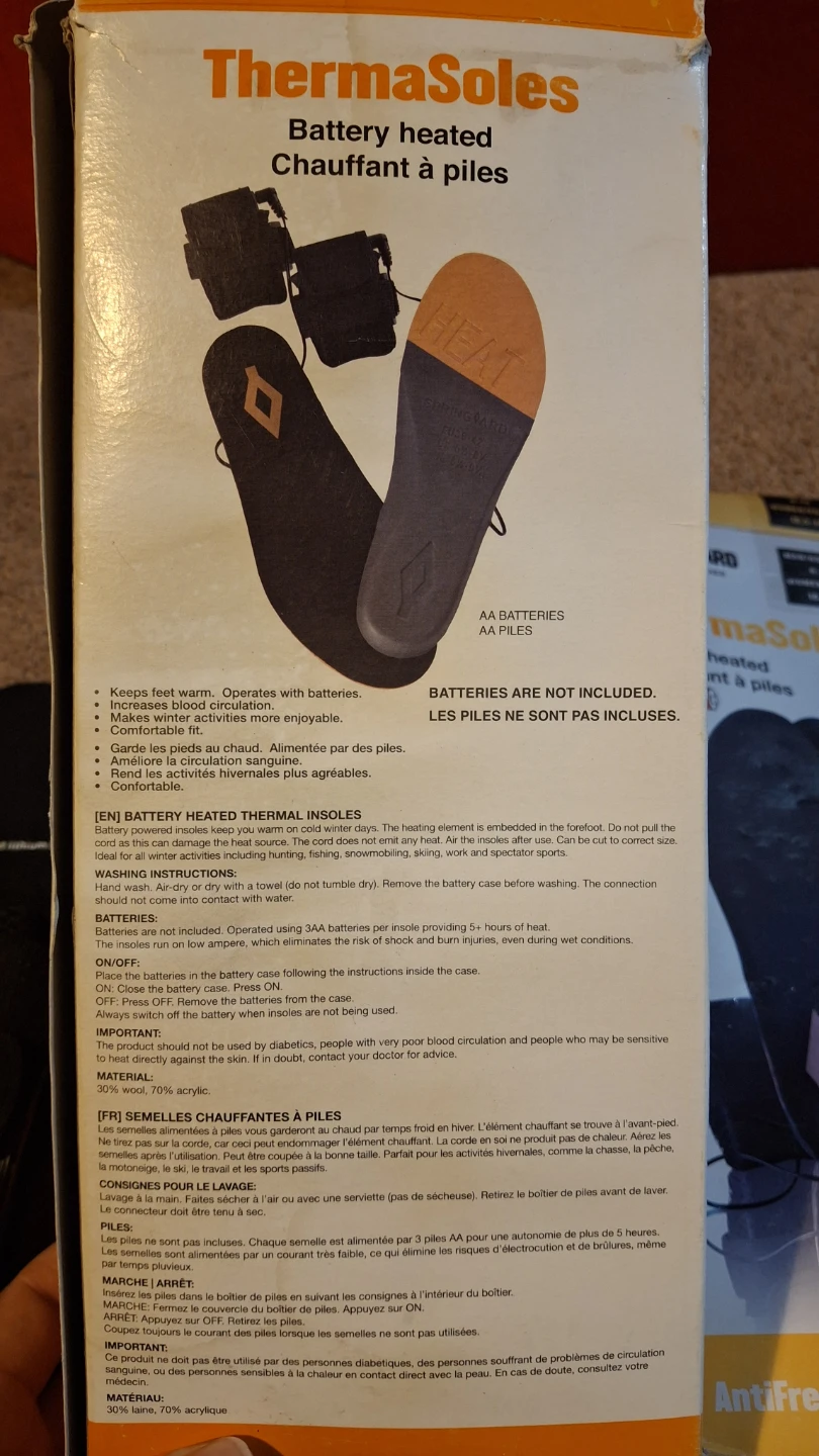 Springyard ThermaSoles Battery Heated Insoles - photo 3