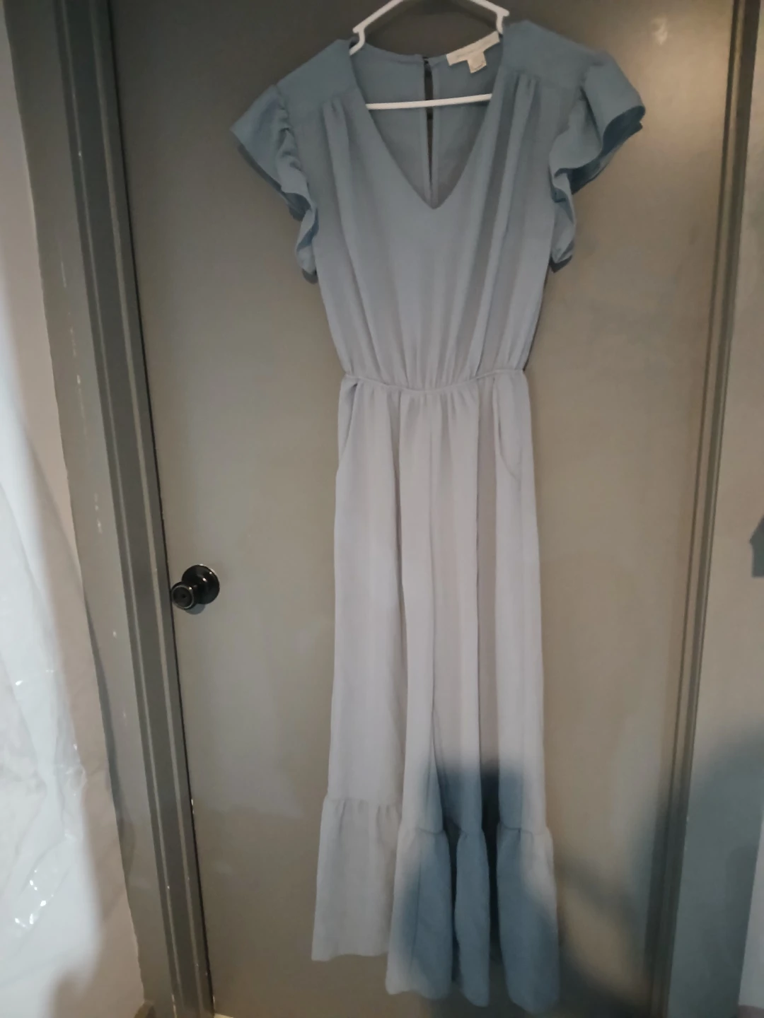 Monteau Los Angeles Blue Ruffle Sleeve Maxi jumper - photo 2