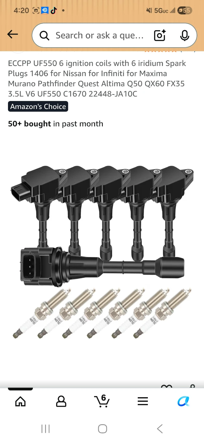 ECCPP UF550 Ignition Coils with Spark Plugs - photo 4
