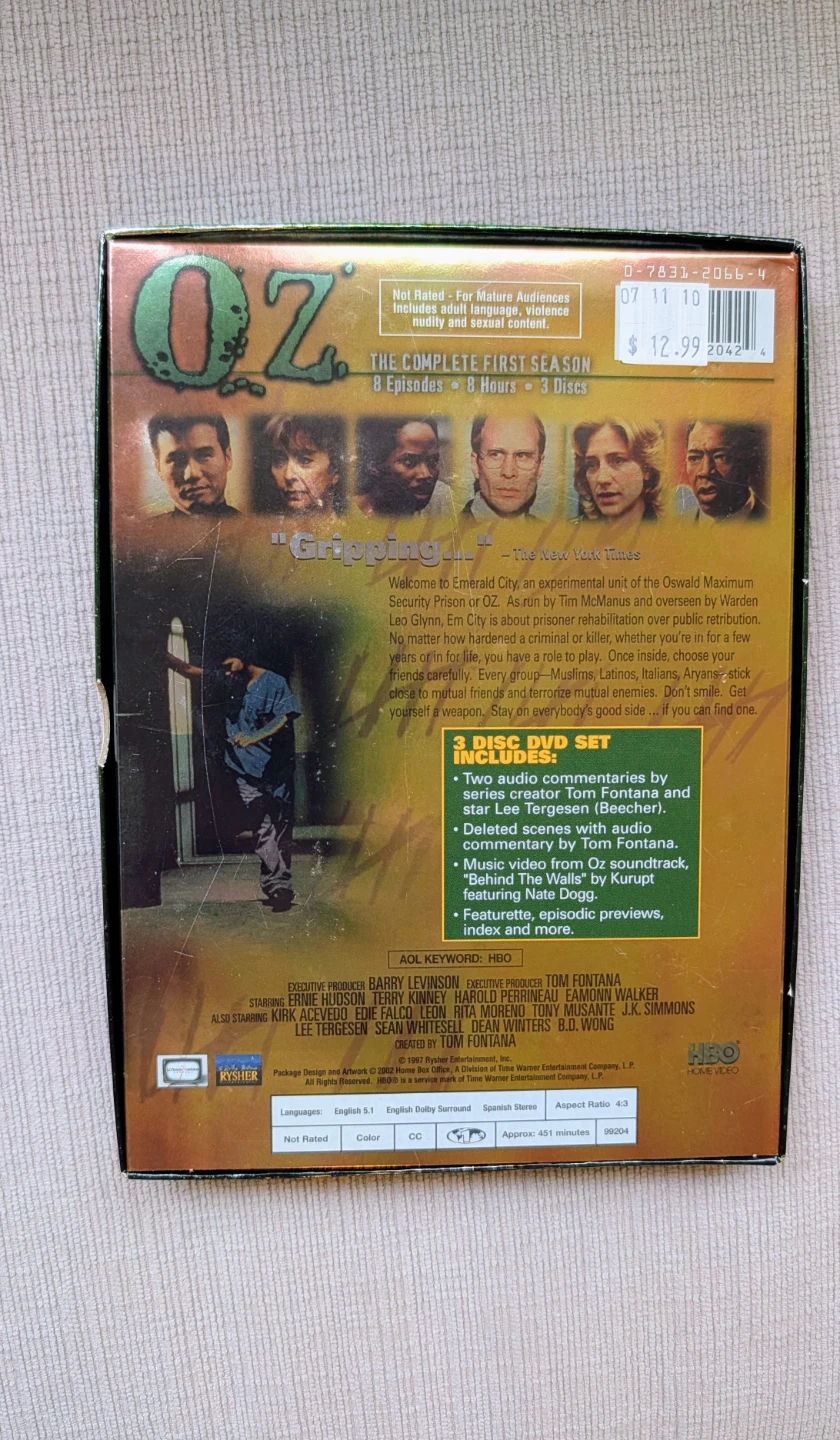 Oz The Complete First Season DVD Set - photo 2