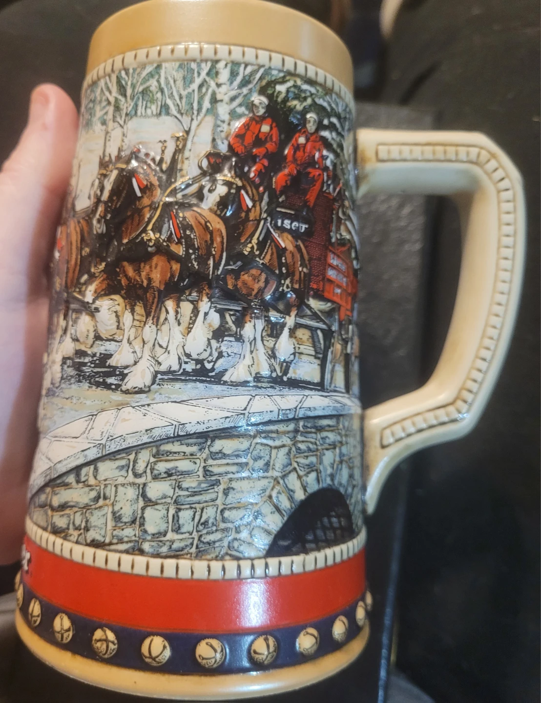 Budweiser Clydesdales Collector Stein 1988 - photo 3