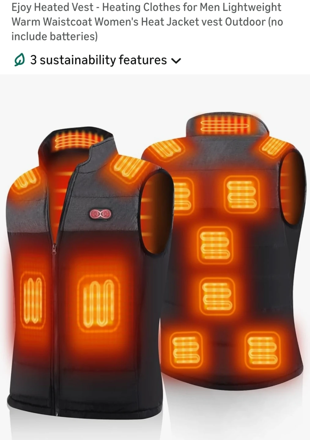 Heated Sport Outdoor or Work Vest