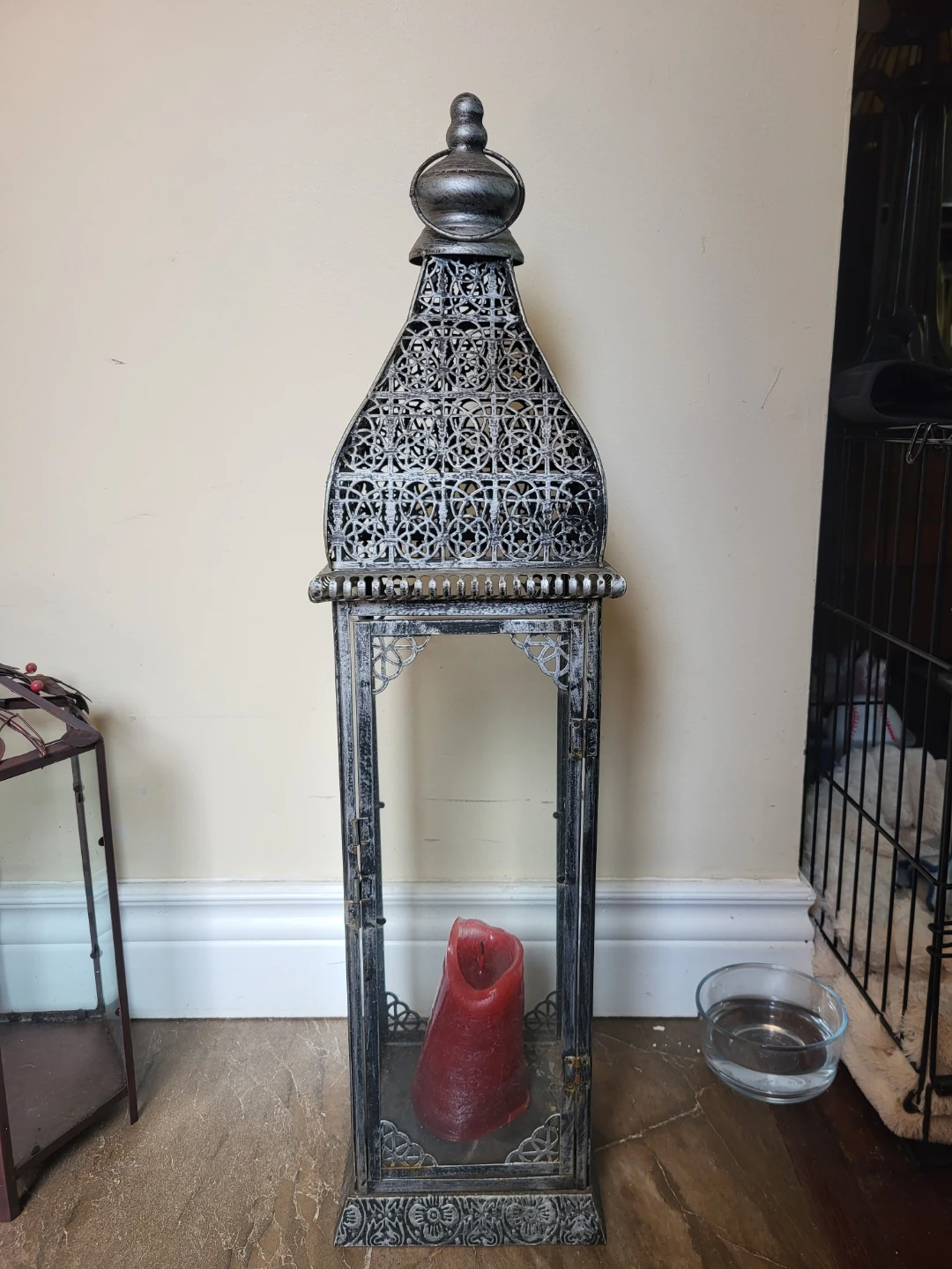 Large Moroccan Style Lantern 28 inches tall