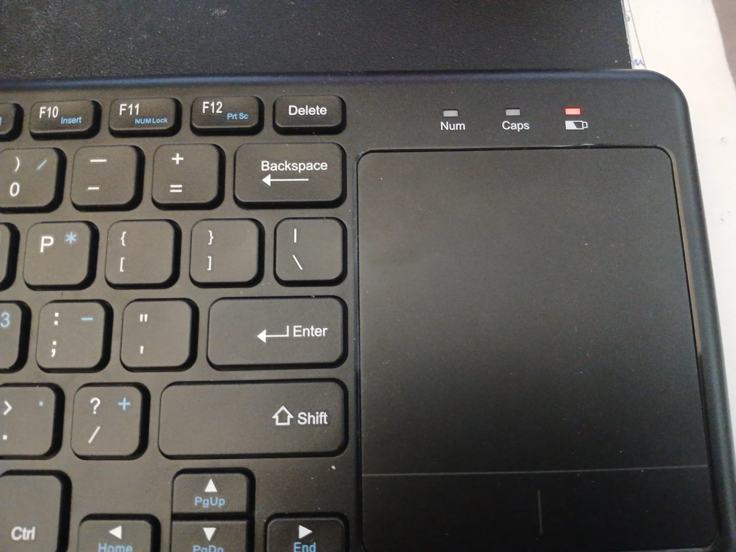 Black Wireless Keyboard with Trackpad - photo 2