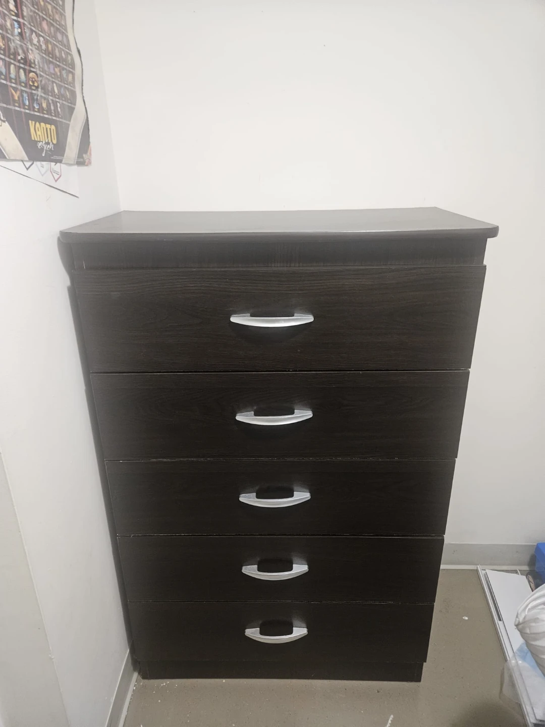 Dark Brown 5-Drawer Dresser - photo 2