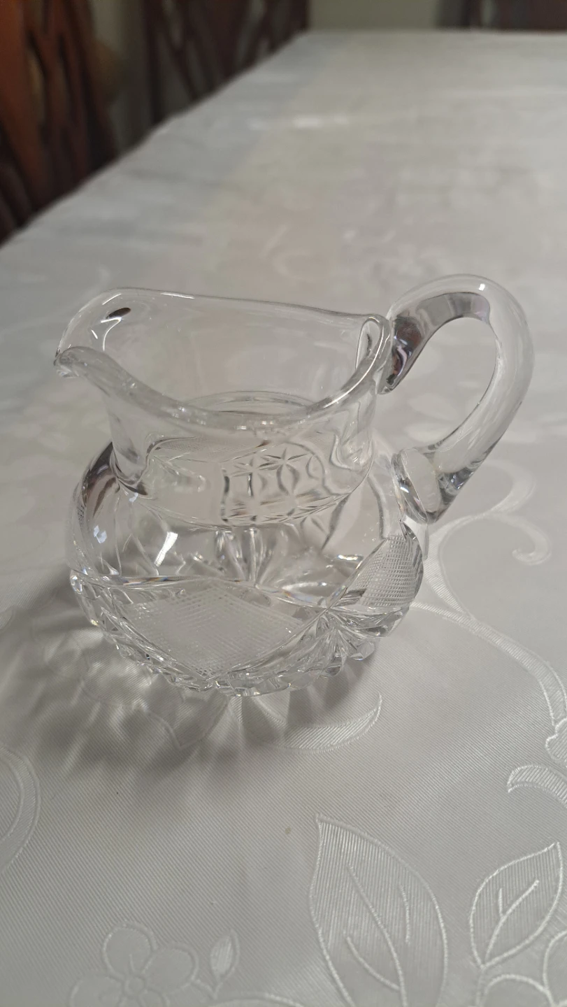 Small Crystal Creamer Pitcher