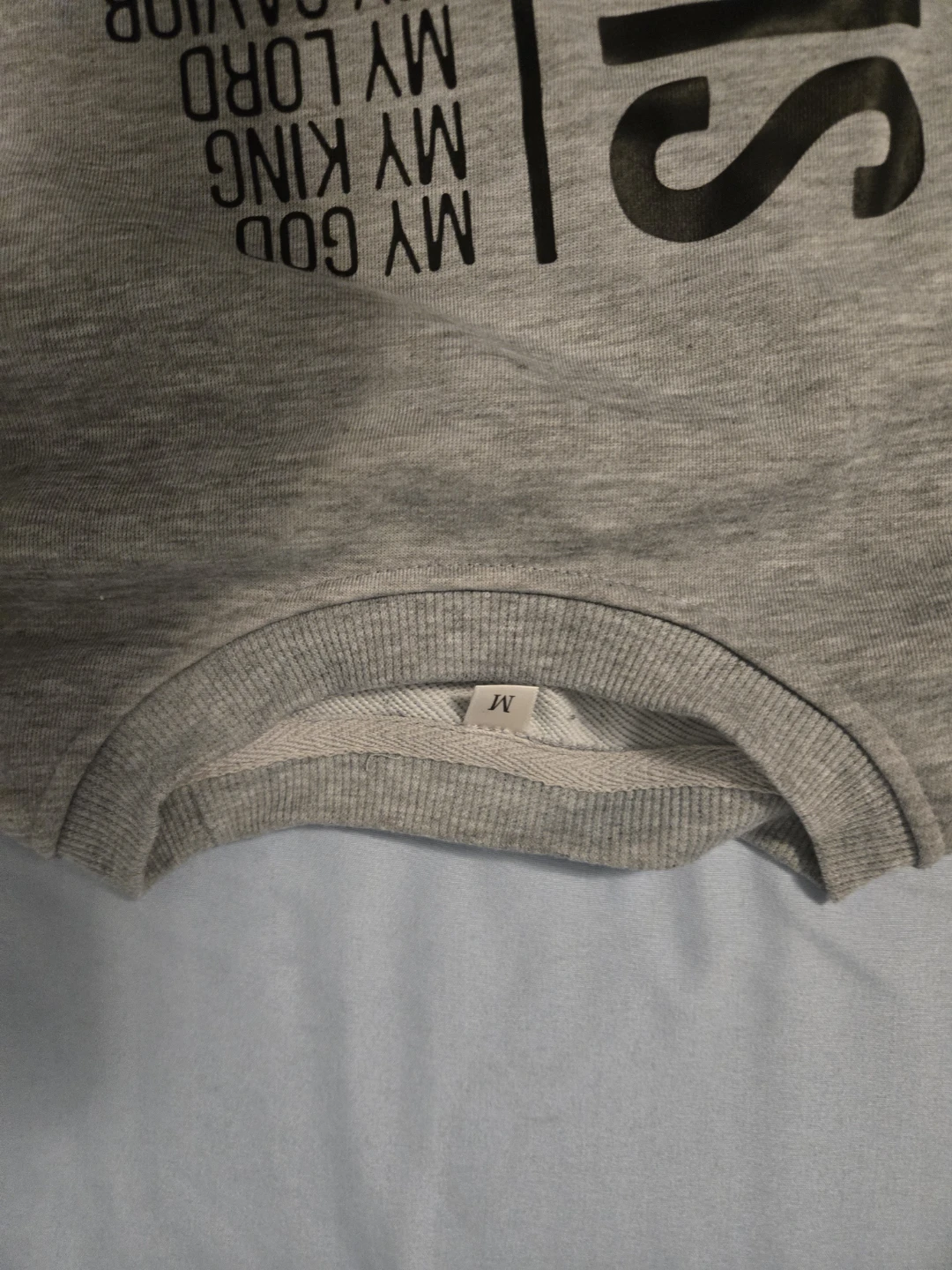 Grey Crewneck Sweatshirt - Jesus Is Design - photo 4