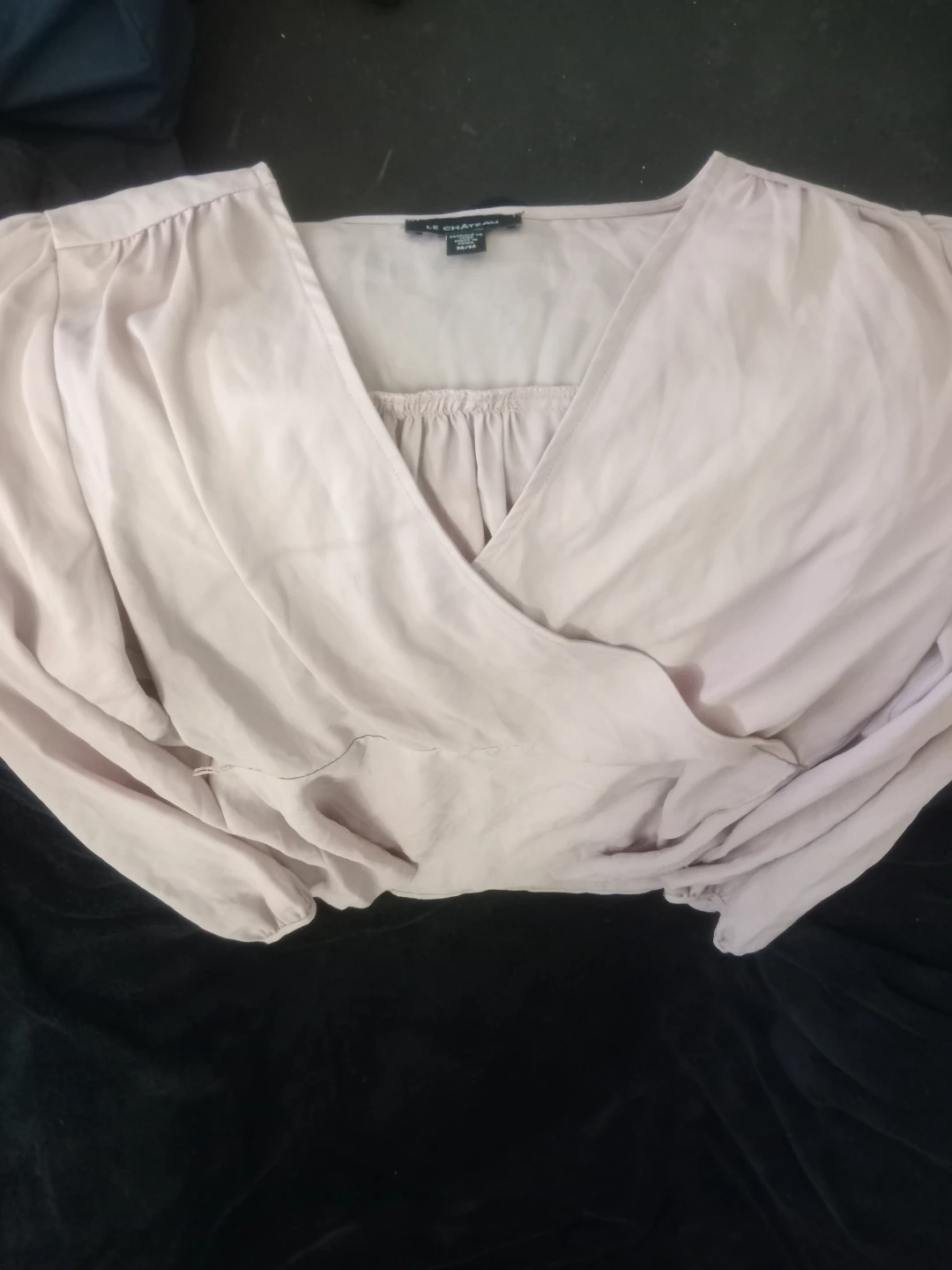 Le Château pink wrap style top