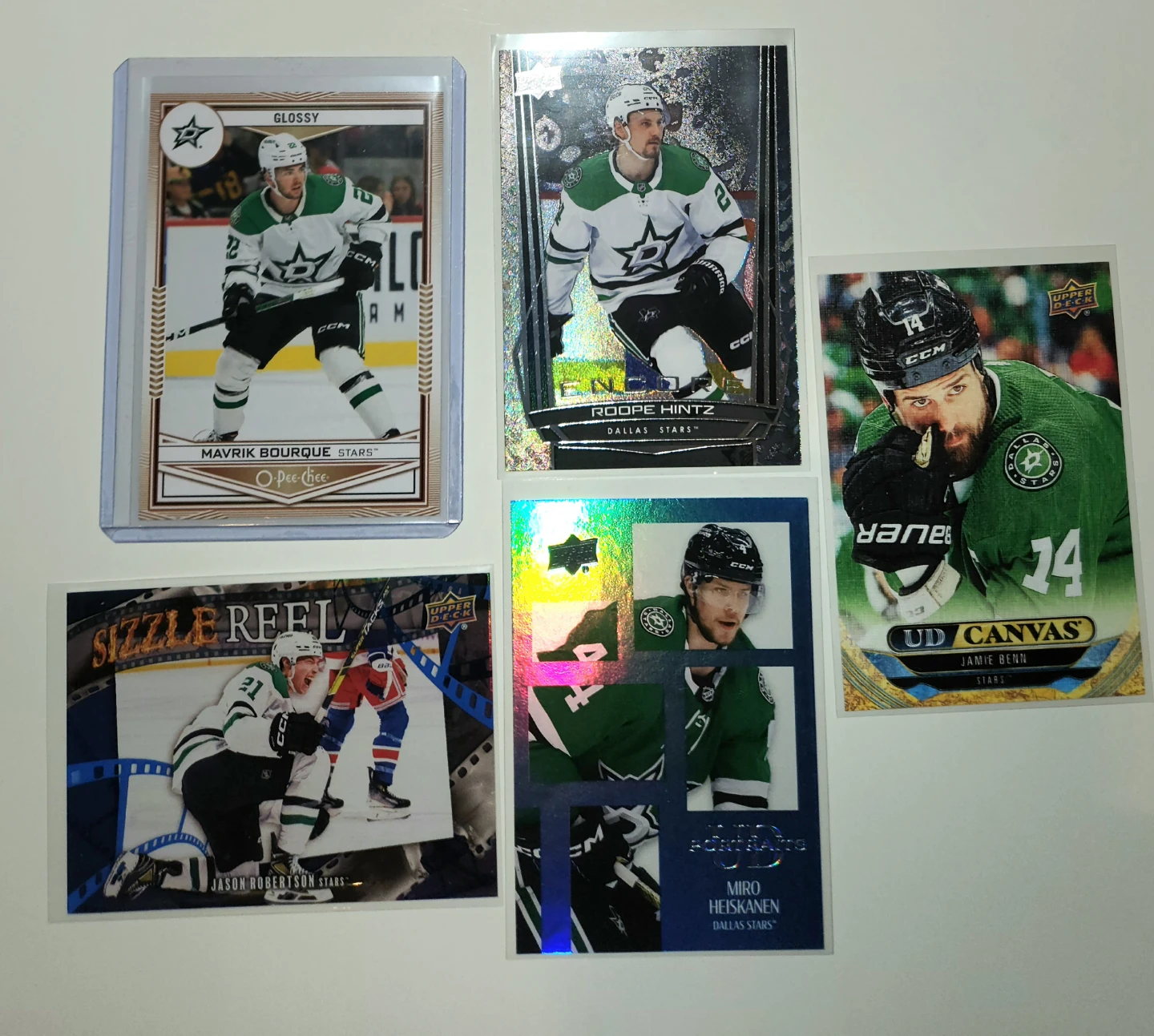 Pick Up x5 Dallas Stars Hockey Cards w/ Borque RC