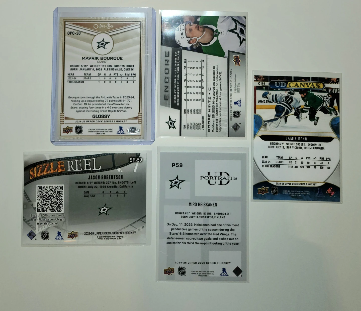 Pick Up x5 Dallas Stars Hockey Cards w/ Borque RC - photo 2