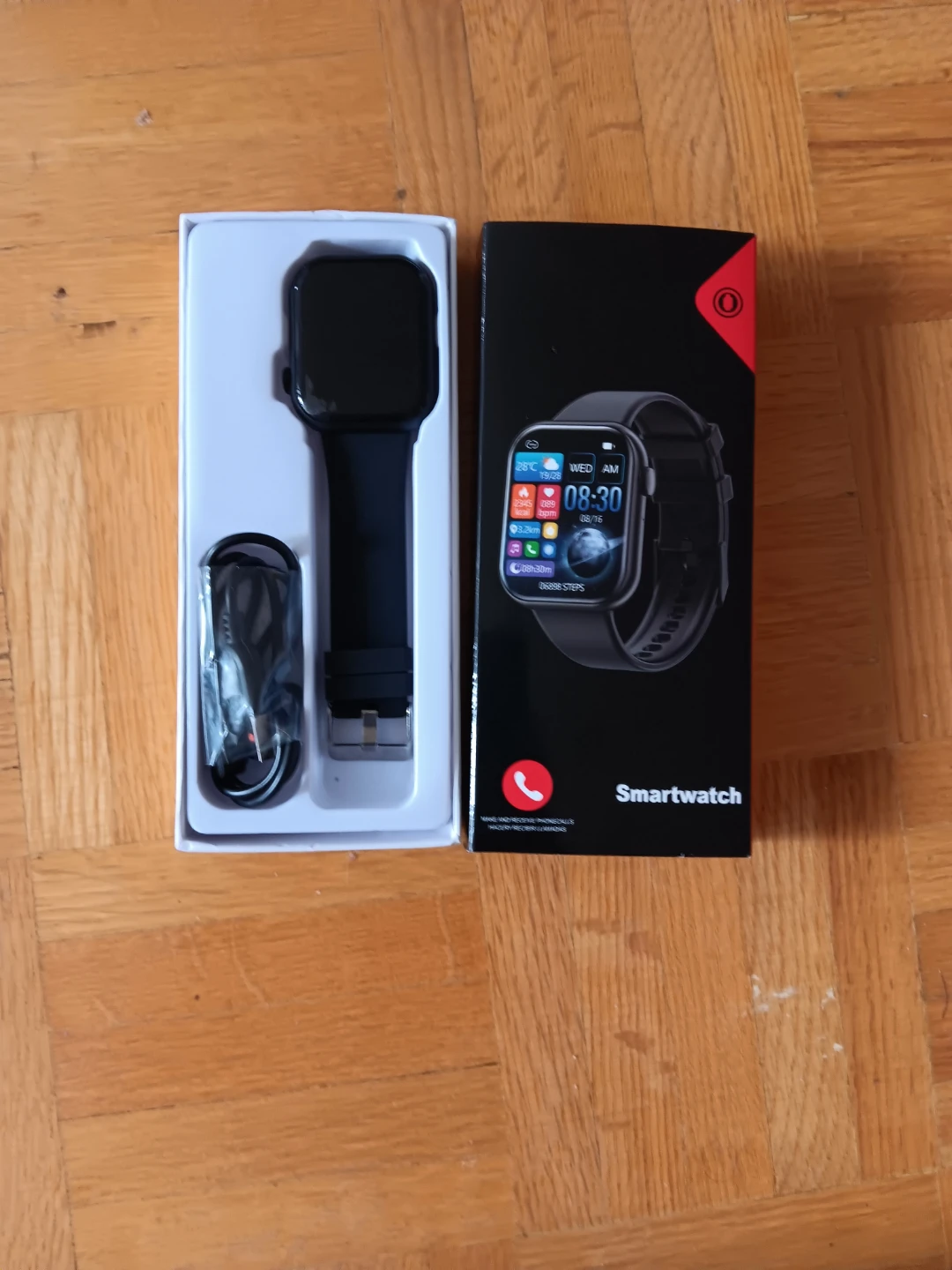 Smartwatch with Charging Cable and Manual - photo 2