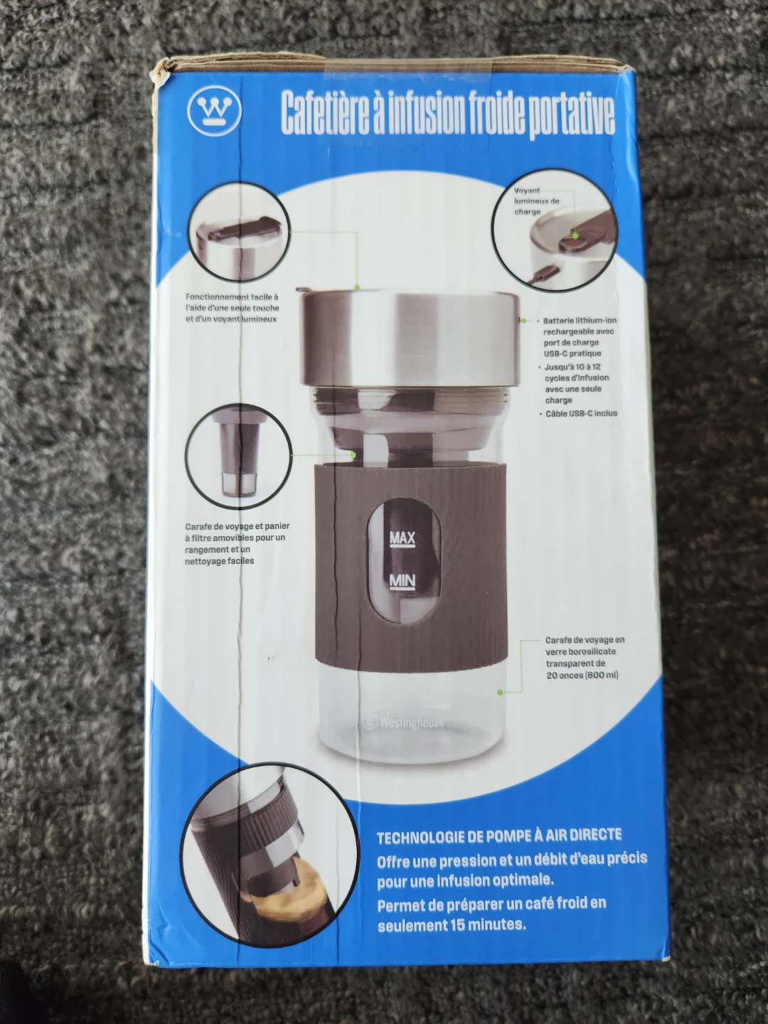 Westinghouse Cold Brew Coffee Maker On the Go Portable - photo 2