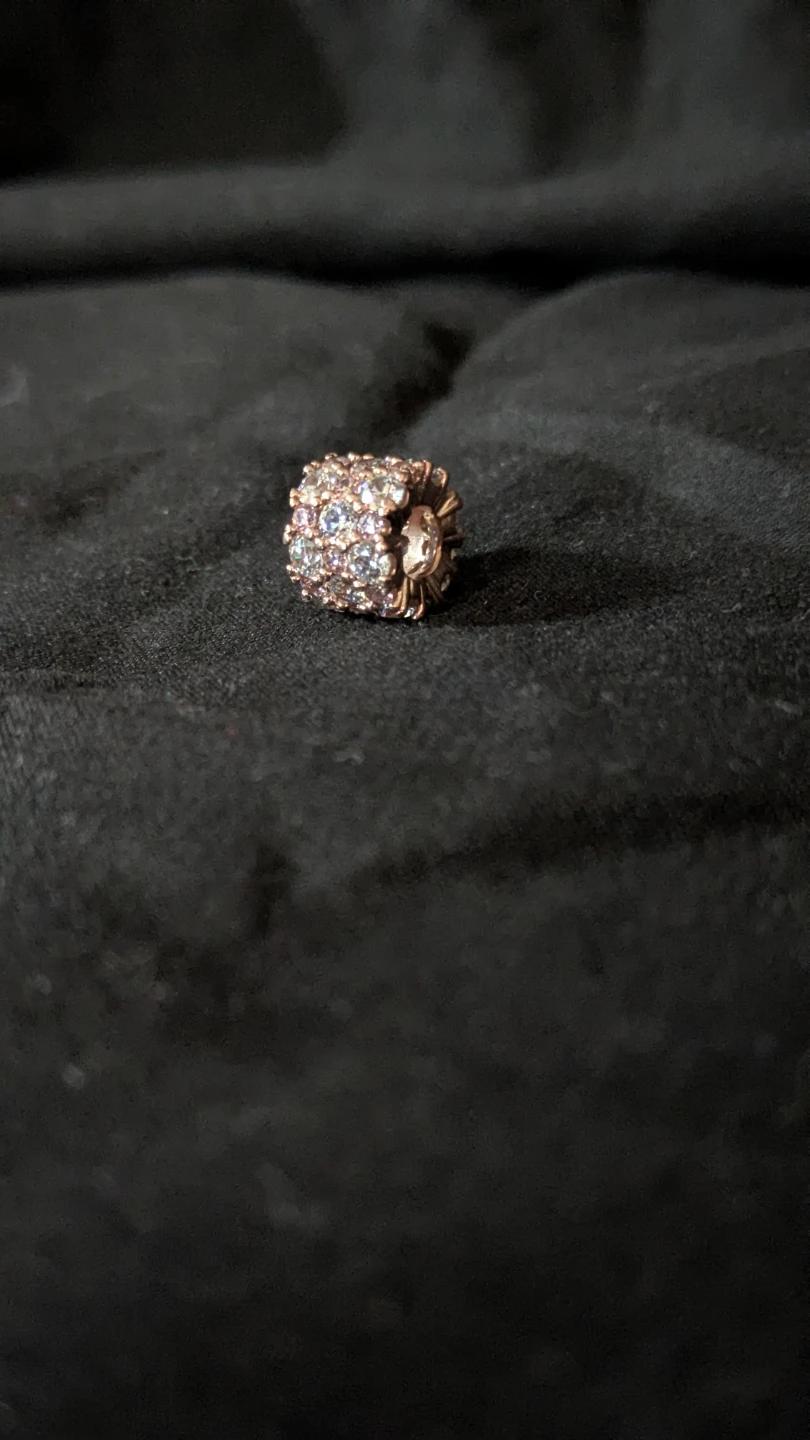 Pandora Pink & Clear Sparkle Charm
