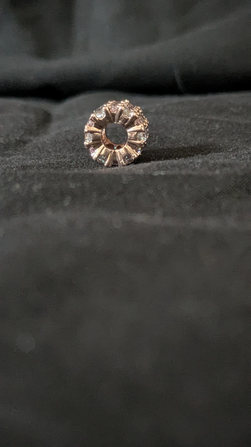 Pandora Pink & Clear Sparkle Charm - photo 2