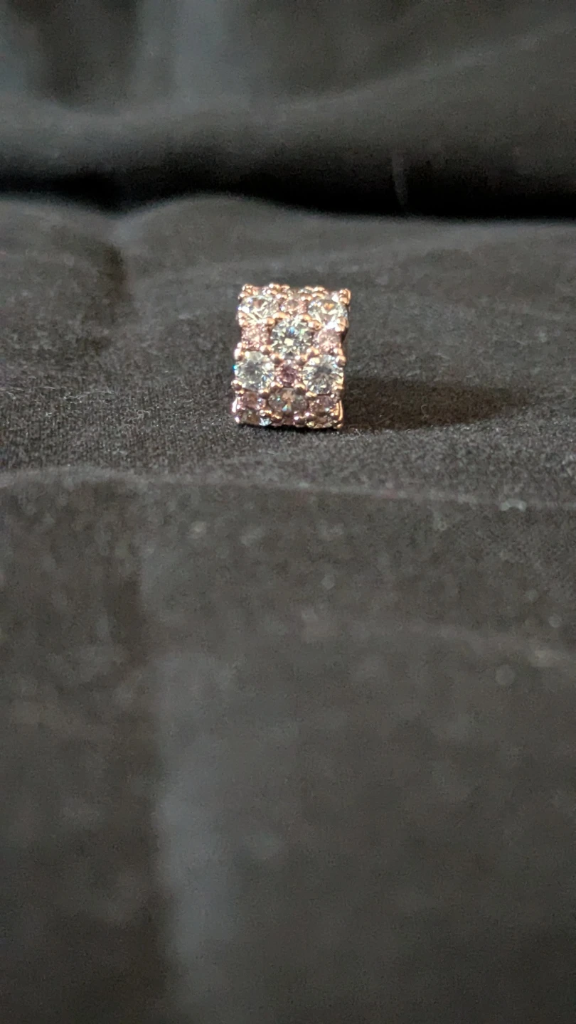 Pandora Pink & Clear Sparkle Charm - photo 3