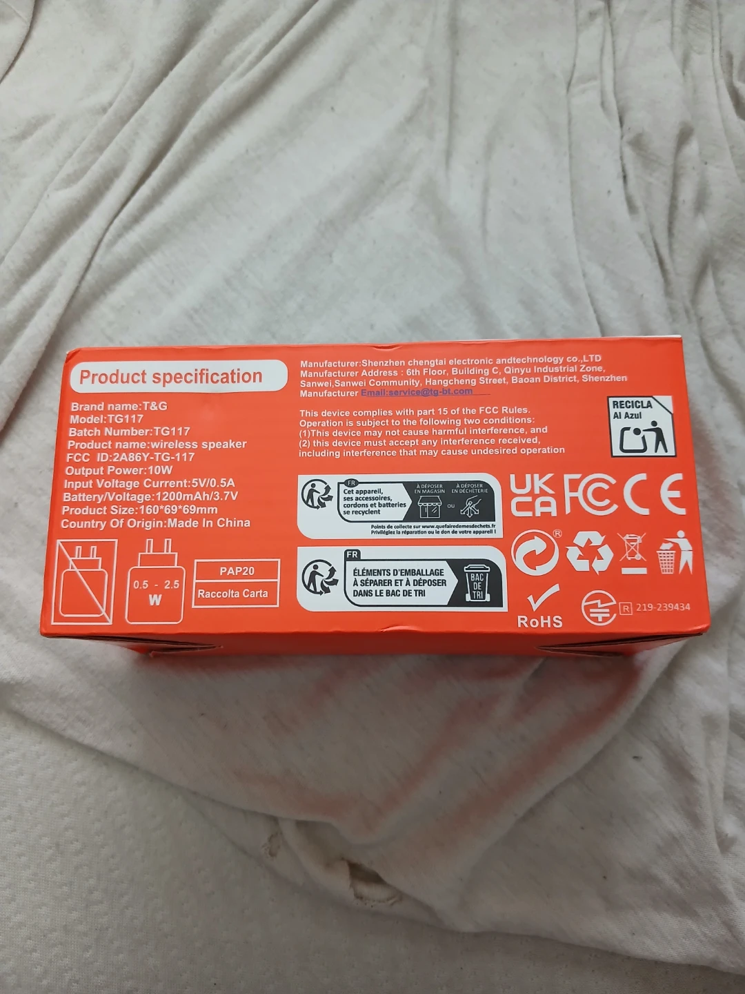 T&G TG117 Portable Wireless Speaker - photo 2