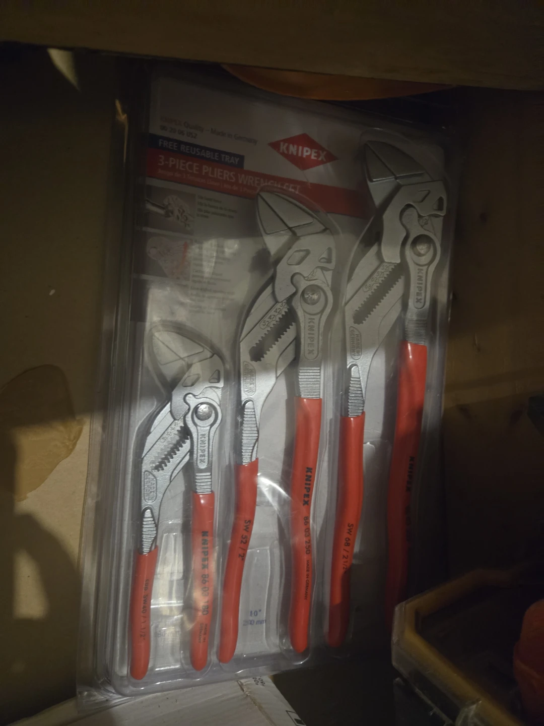 KNIPEX 3-Piece Pliers Wrench Set