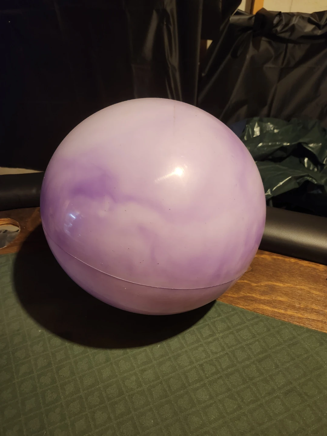 Purple Swirl Plastic Ball