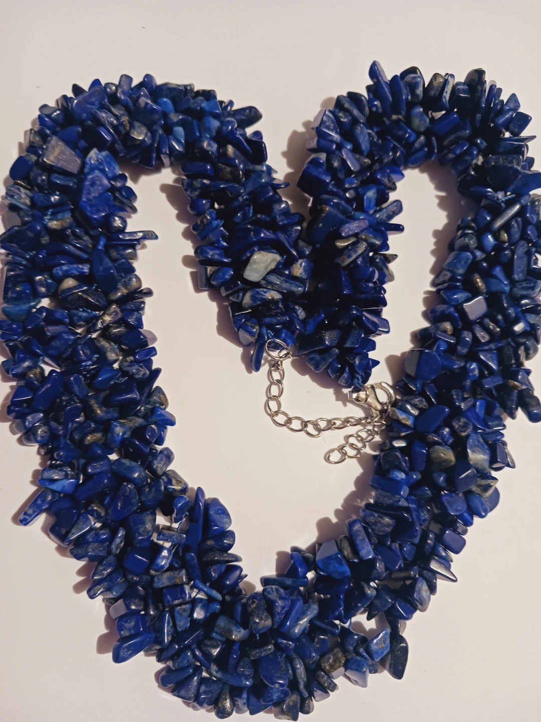 STS 925 Signed Sterling Silver Lapis Lazuli Gemstones Torsade - photo 3
