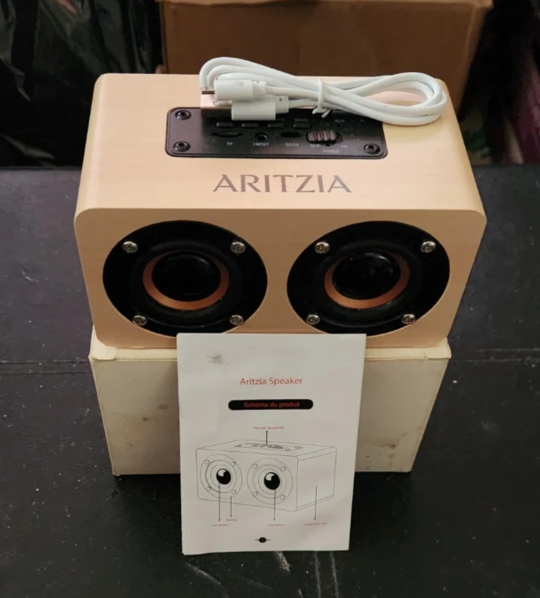 Aritzia Exclusive Wooden Bluetooth Portable Speaker