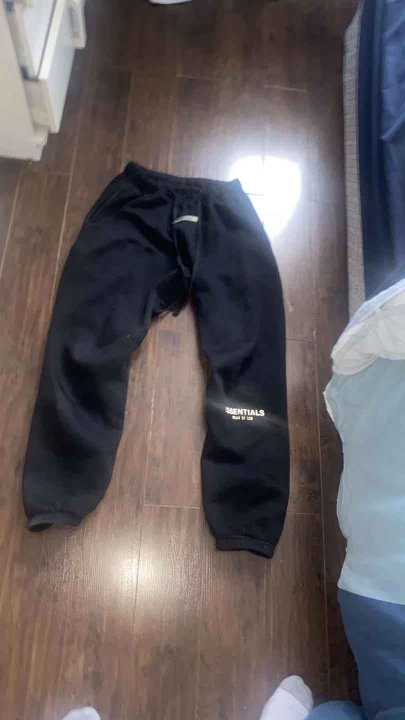 Black Fear of God Essentials Sweatpants