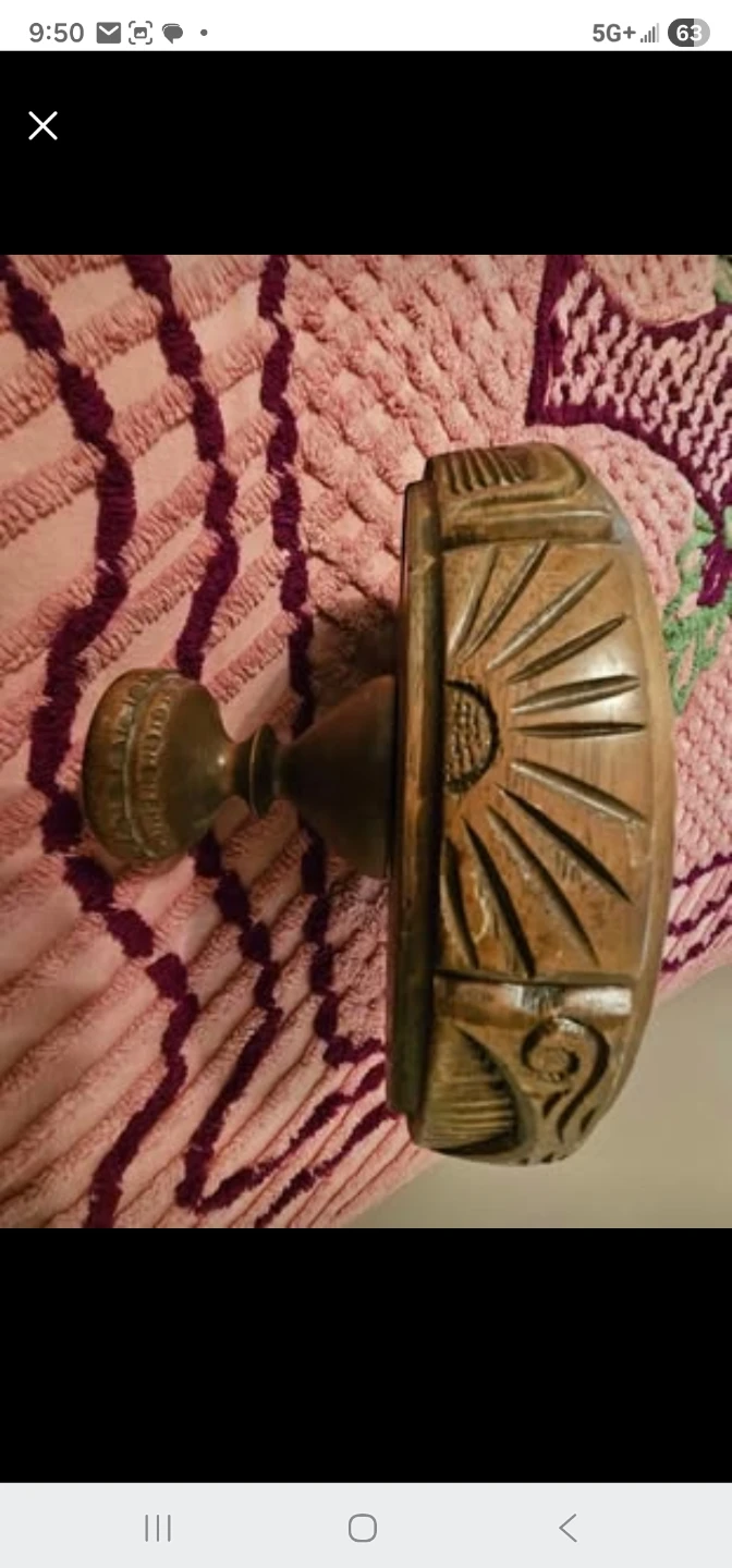 Hand Carved  Mayan Wooden Pedestal Bowl - photo 2
