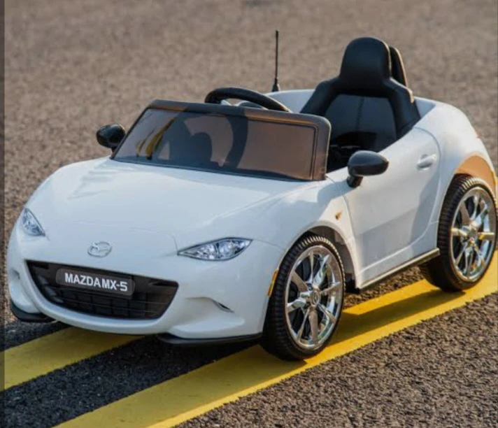 Kids Ride-On Mazda MX-5 Electric Car - White - photo 2