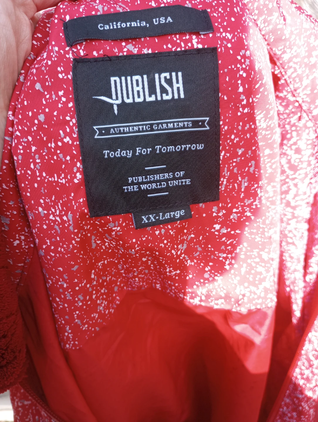 NWOT Publish Rain Jacket XXL - photo 4