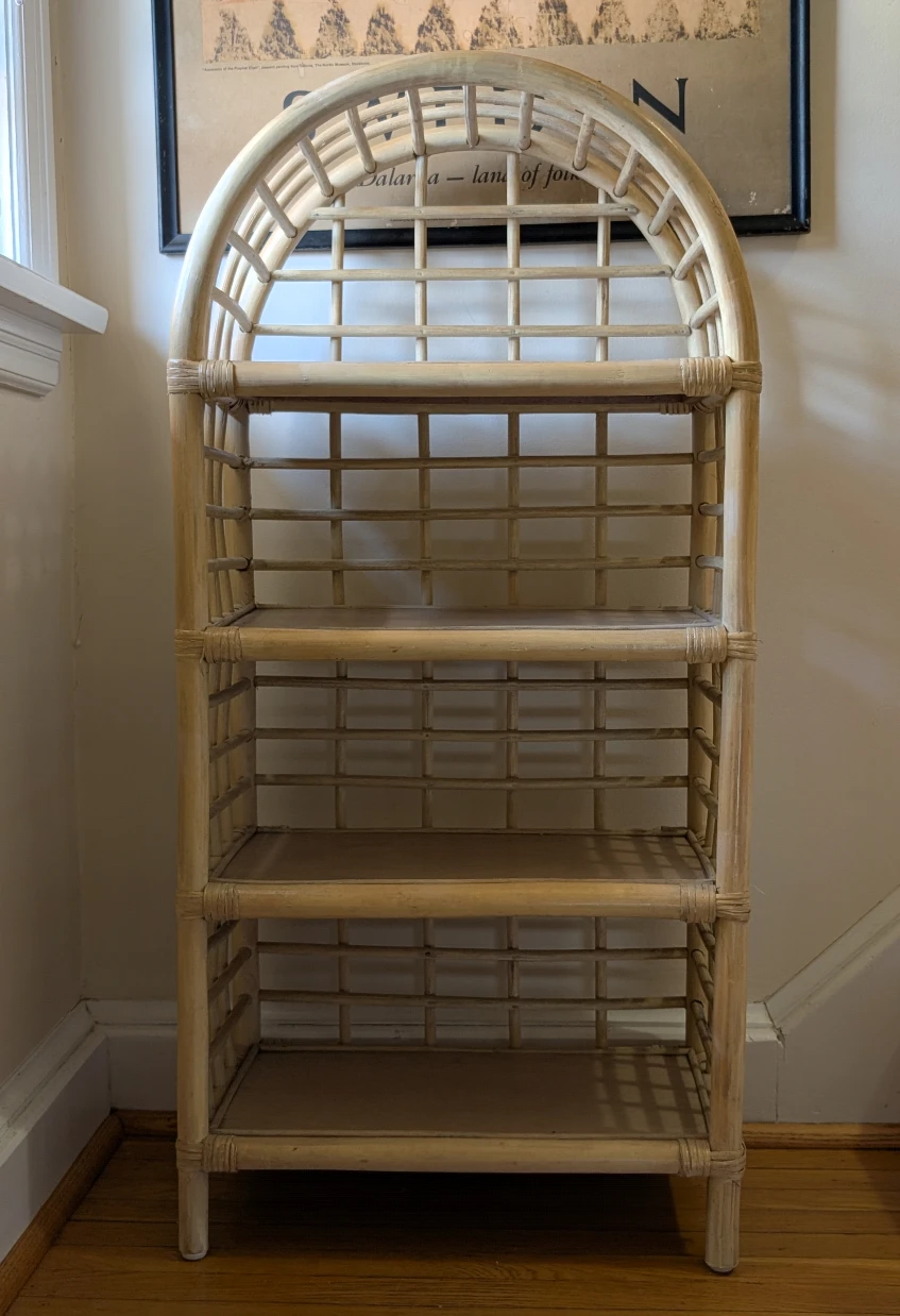 Rattan Arch Top Shelf Unit - photo 2