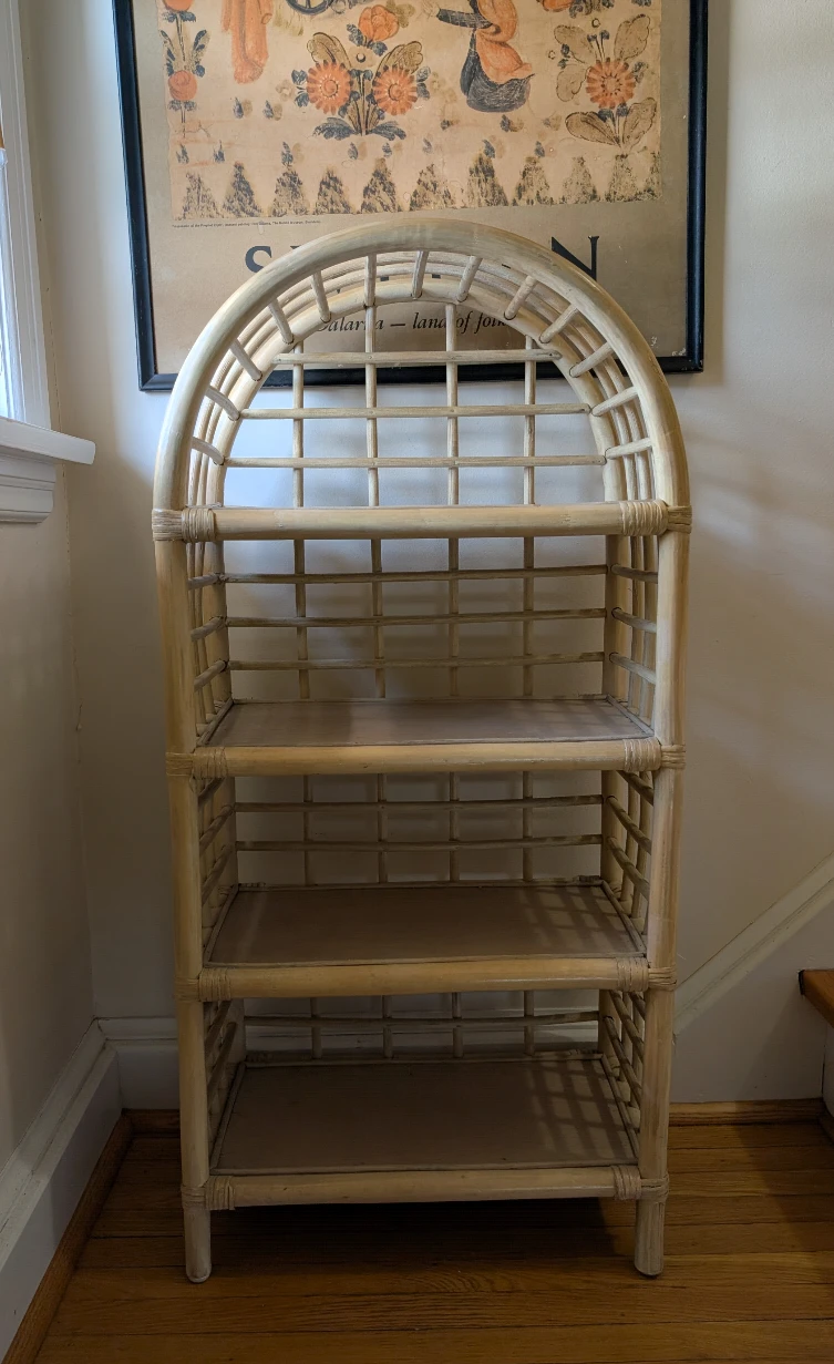 Rattan Arch Top Shelf Unit - photo 3