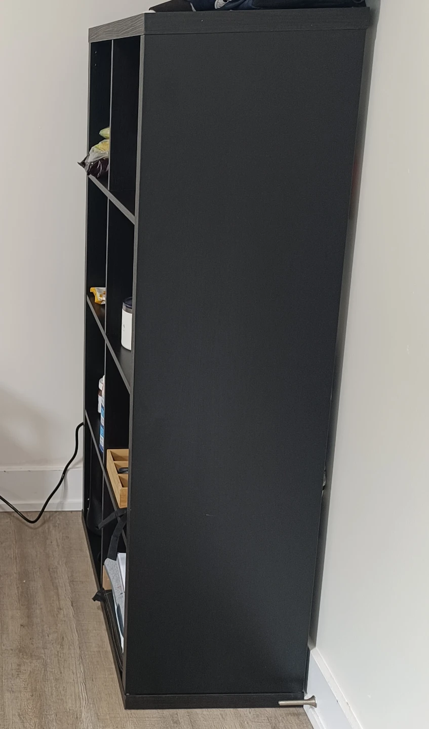 IKEA KALLAX 8-Cube Shelving Unit - Black-Brown - photo 2