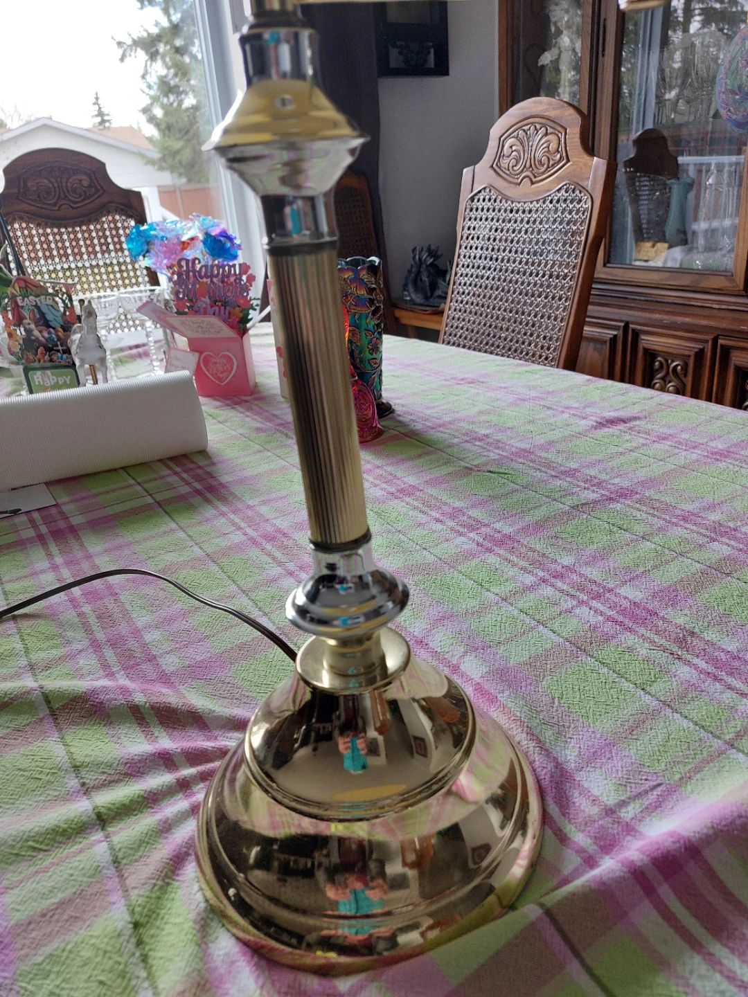 Adjustable Brass Table Lamp - photo 4