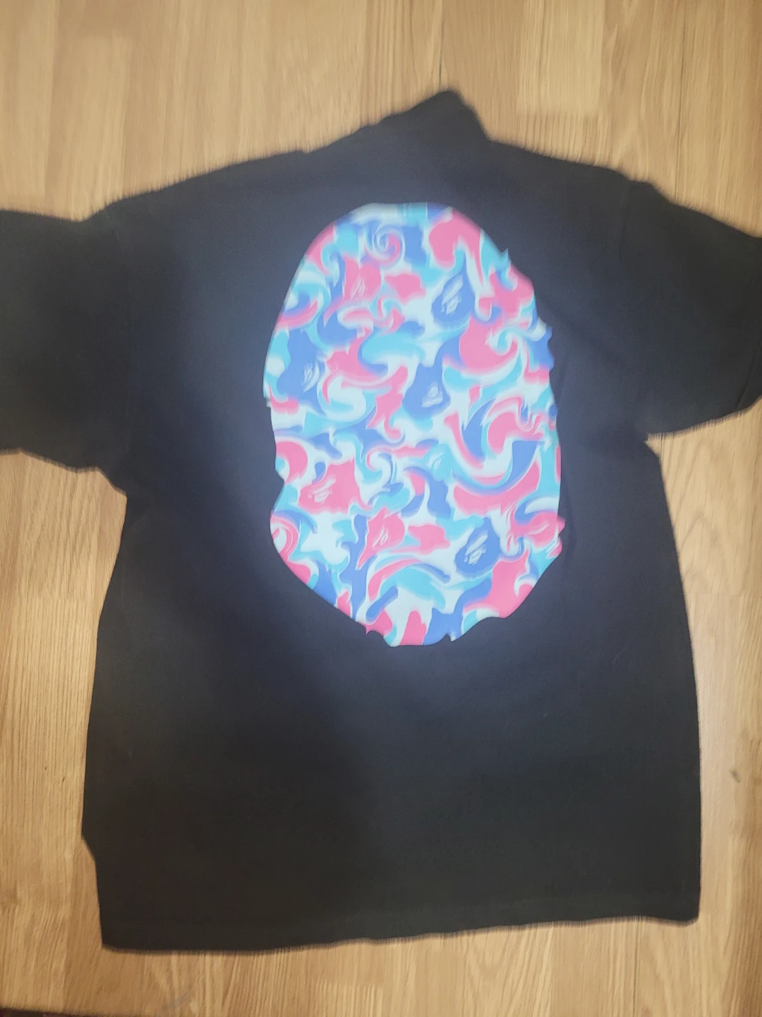 BAPE ABC Camo Ape Head T-Shirt Black - photo 2