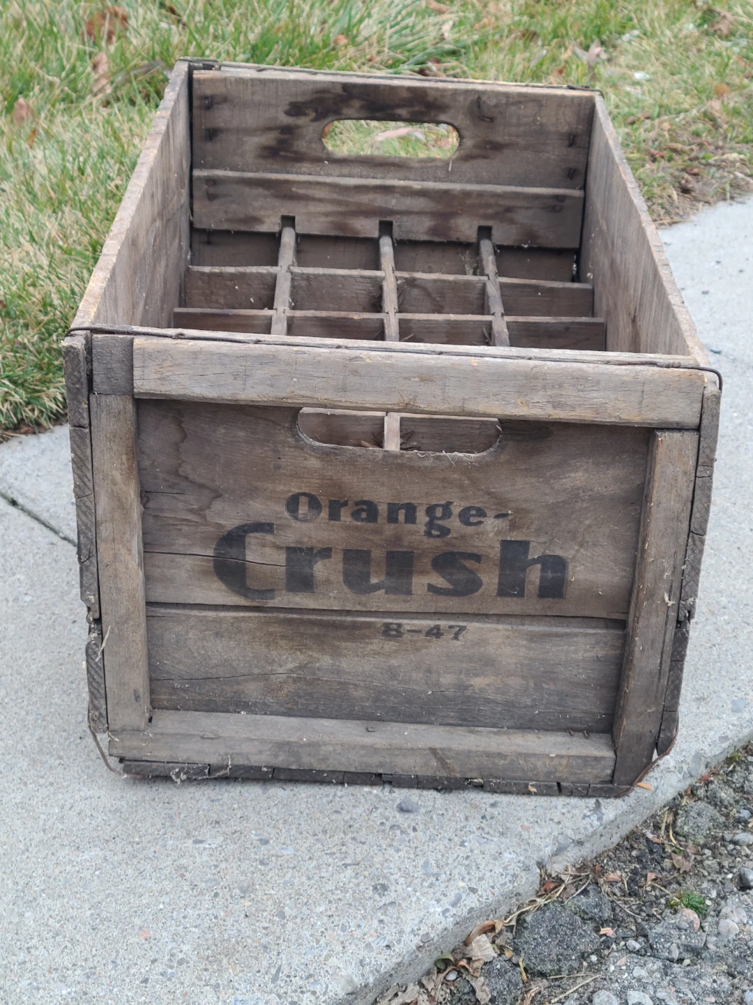 Vintage Orange Crush Wooden Crate - photo 2
