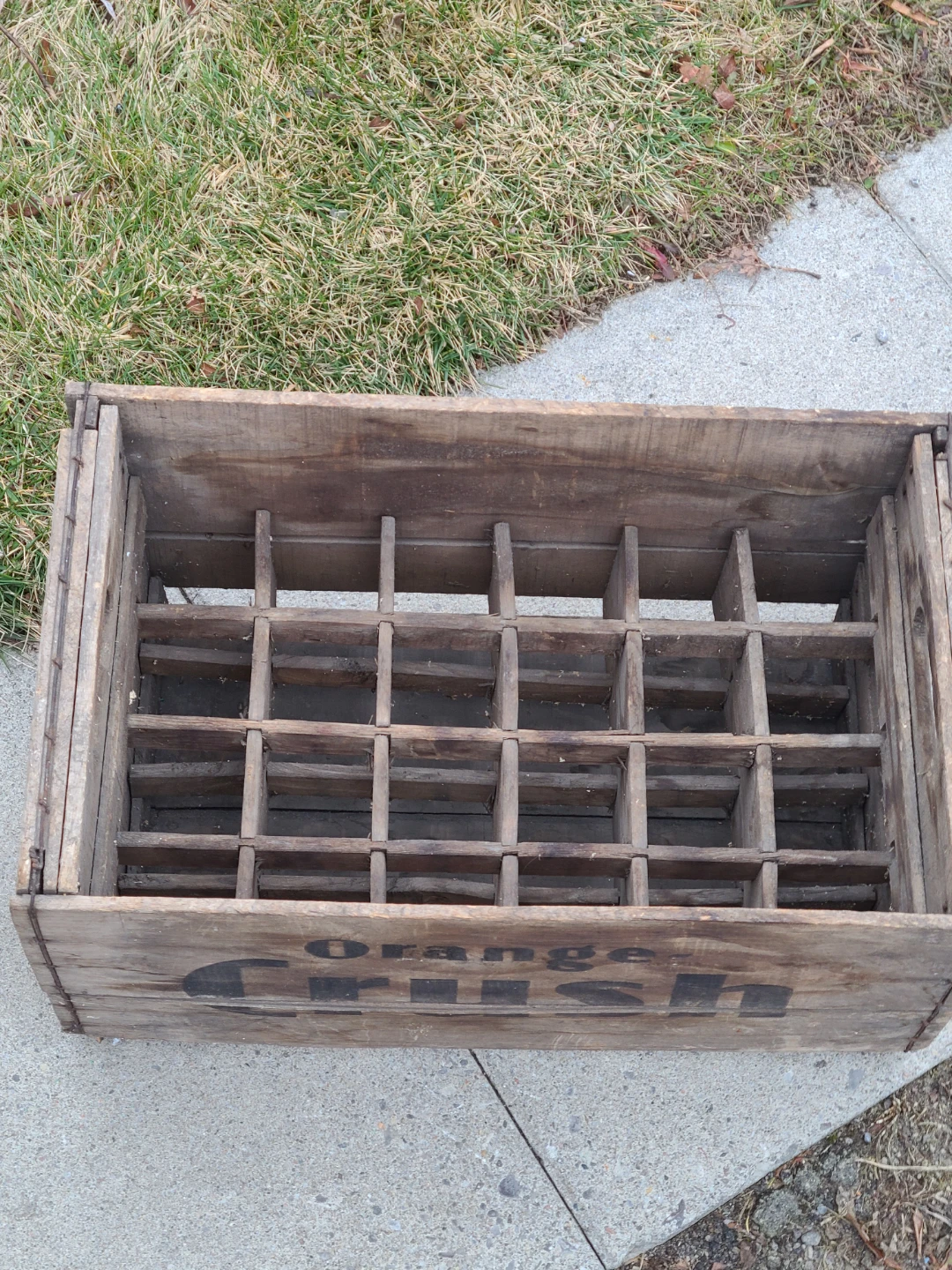 Vintage Orange Crush Wooden Crate - photo 3