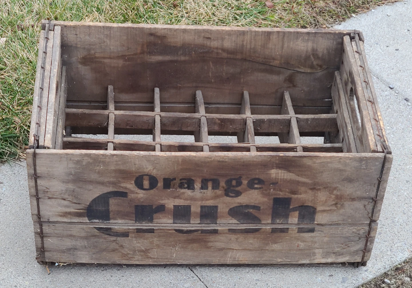 Vintage Orange Crush Wooden Crate - photo 4