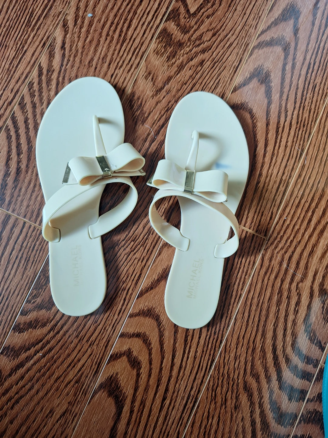Michael Kors Jelly Flip Flops with Bow