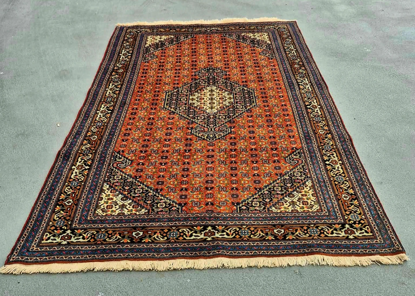 Large Hand Woven Wool Carpet Area Rug From Iran