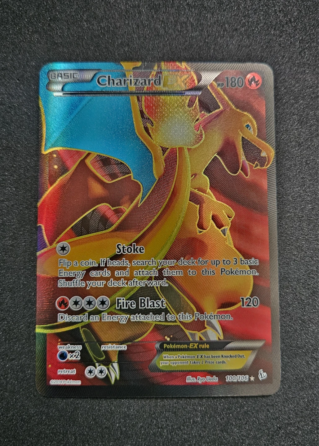 POKÉMON XY FLASHFIRE #100/106 CHARIZARD EX ULTRA RARE 2014