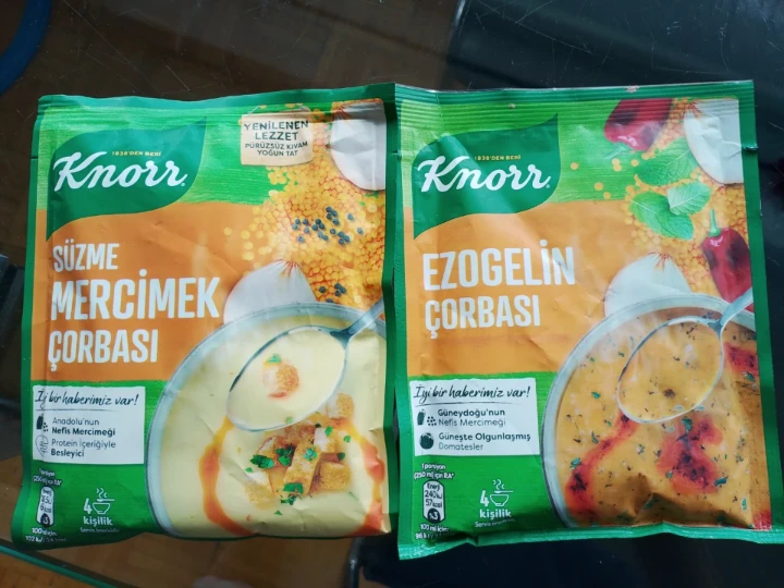 Knorr Lentil Soup Mixes (Ezogelin & Süzme Mercimek)