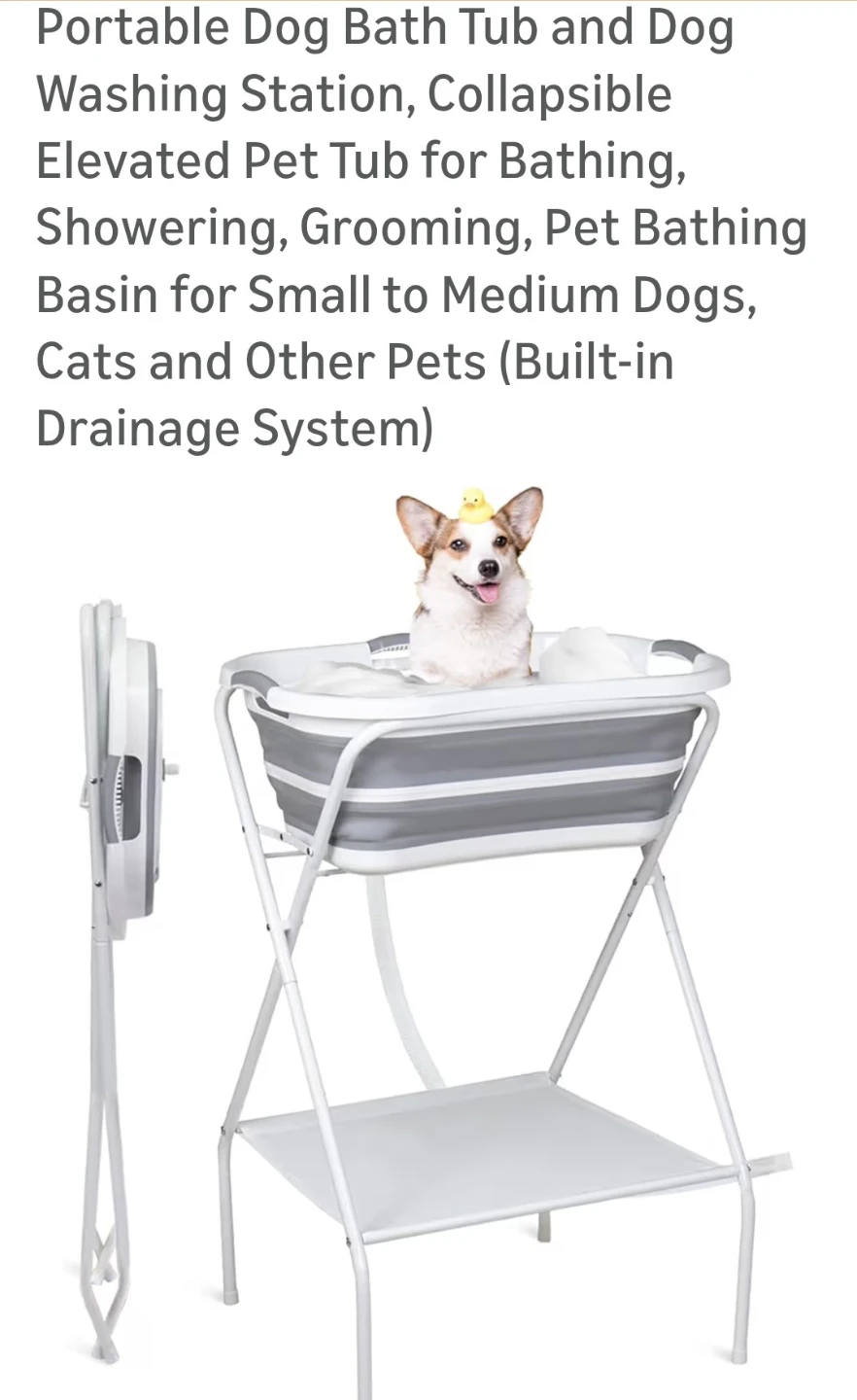 Portable Collapsible Dog Bath Tub