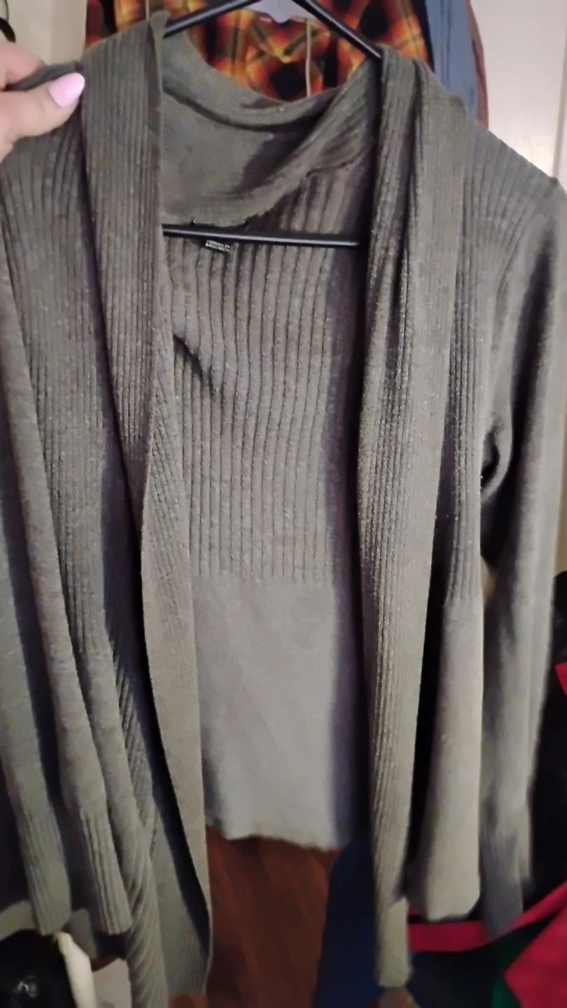 Majora Women's Cardigan - Size L/G - Olive Green - photo 3