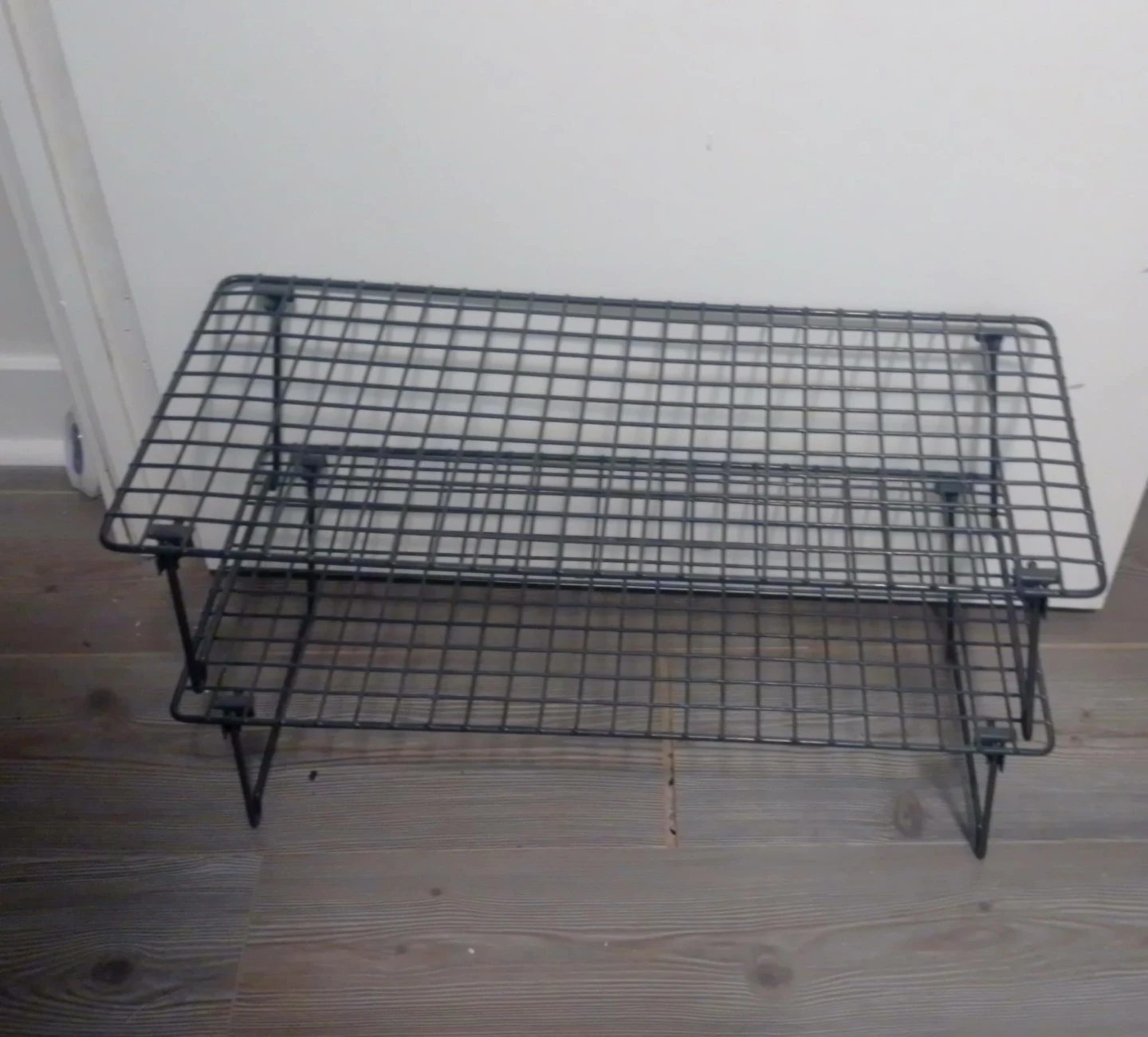 Black Wire 2-Tier Shelf